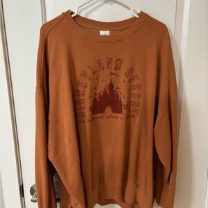 Disneyland rust orange sweater